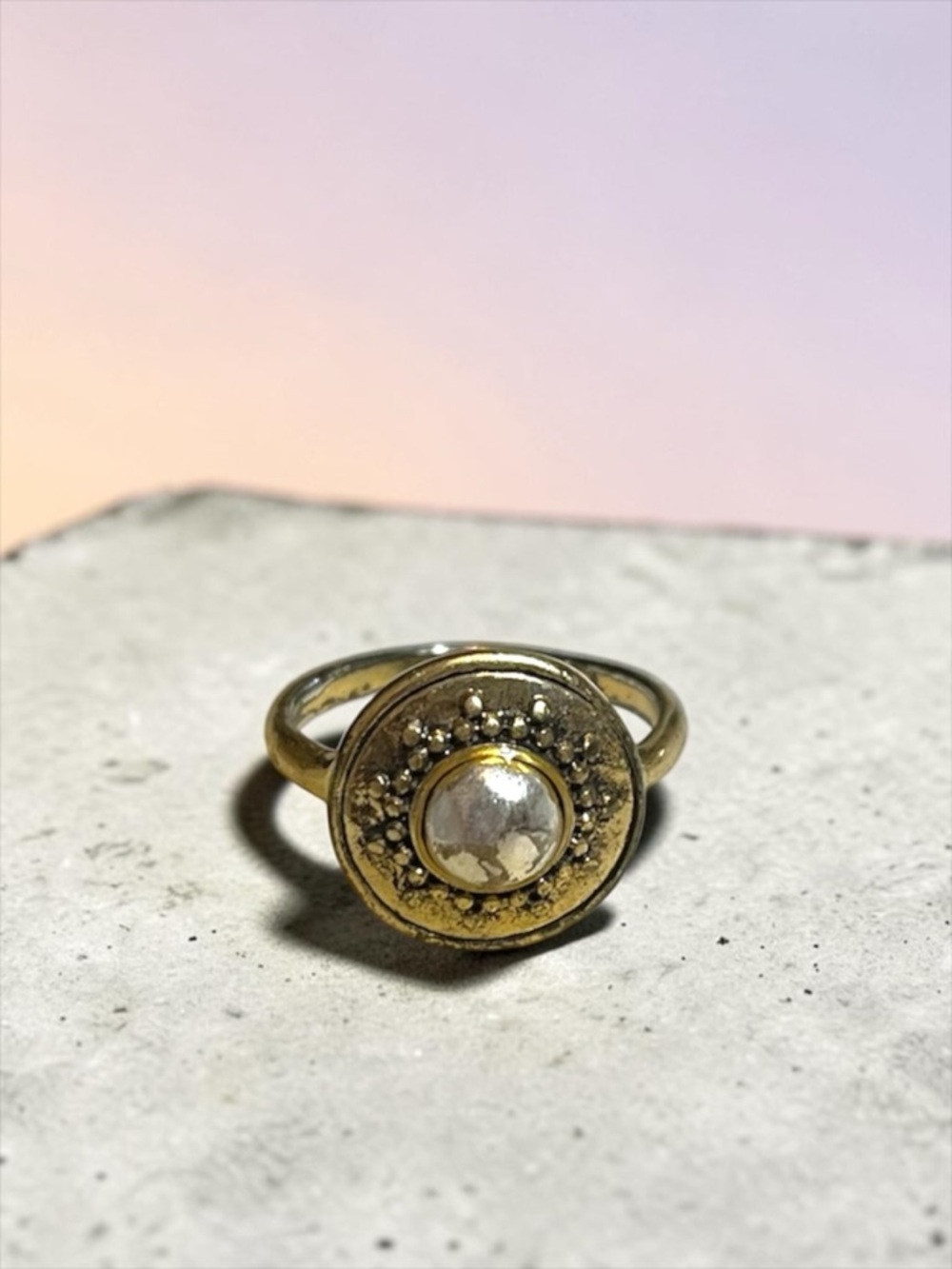 Lucky Brand Boho Gold Tone Ring CC B